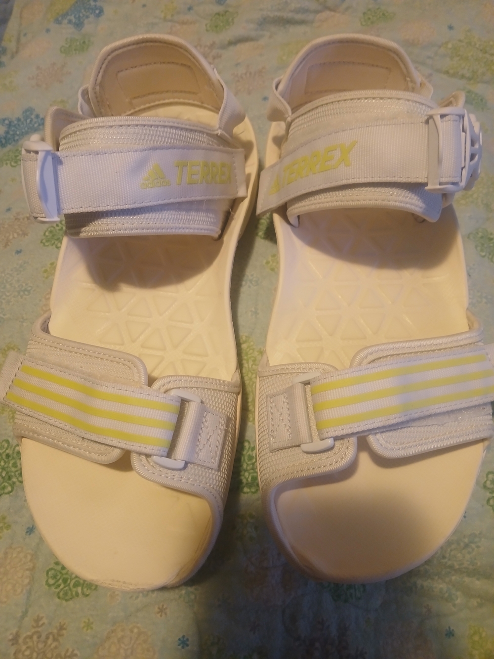 Adidas Terrex White Athletic Sandals Womens 10 Mens 8